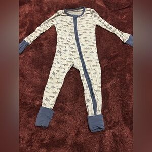 18-24 MO - ANGEL DEAR TROPICAL OCEAN FISH BAMBOO VISCOSE ZIPPER ROMPER